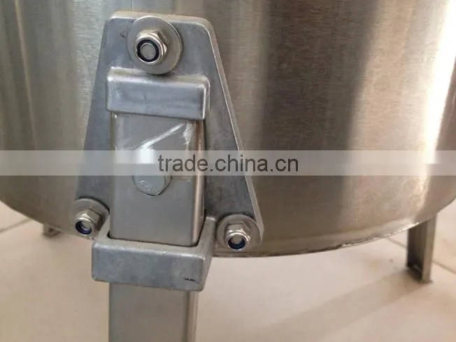 2016 new style stainless steel 2 frames honey extractor by manual hot sale