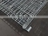 Aceally Foldable wire mesh pallet box/demountable steel storage cage for sale