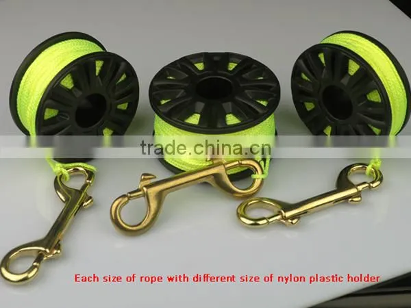 plastic dive reel fly reel nylon reel with brass hook