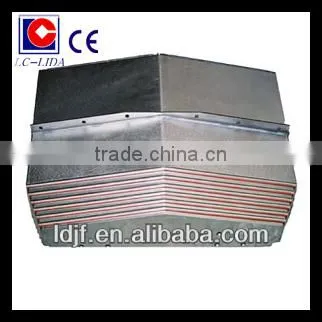 L*W*H steel/stainless steel plate telescopic cover(bellow) for machine