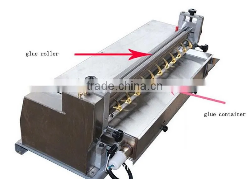 29inch Desktop Manual Paper Gluing Machine Glue Applicator Machine/ Hot snd Cold Making Gluing Machine