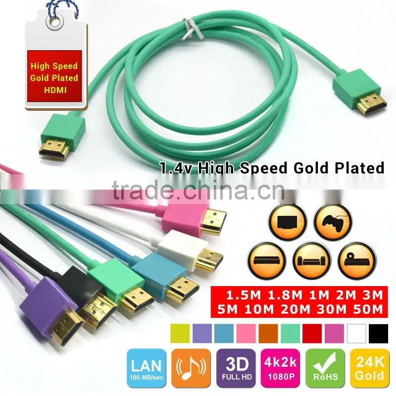 1.8m 6ft nylon HDMI Cable v1.3
