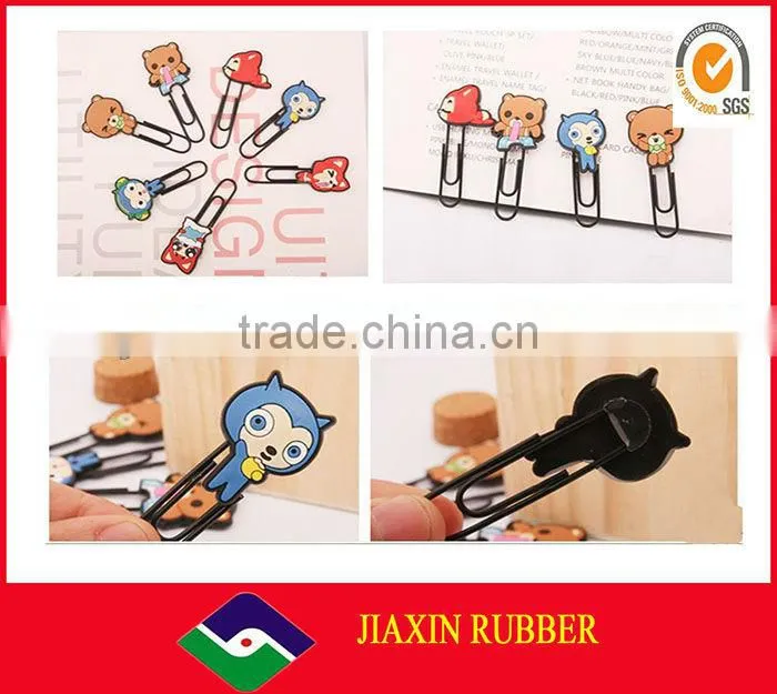 Wholesale cute animal shape of silicone bookmarks for kids JX-100147