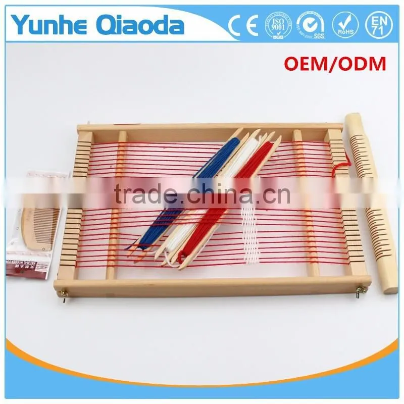 Kids educational Wooden traditional toy DIY weaving loom