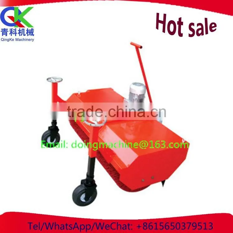 Riding lawn brush grass machine