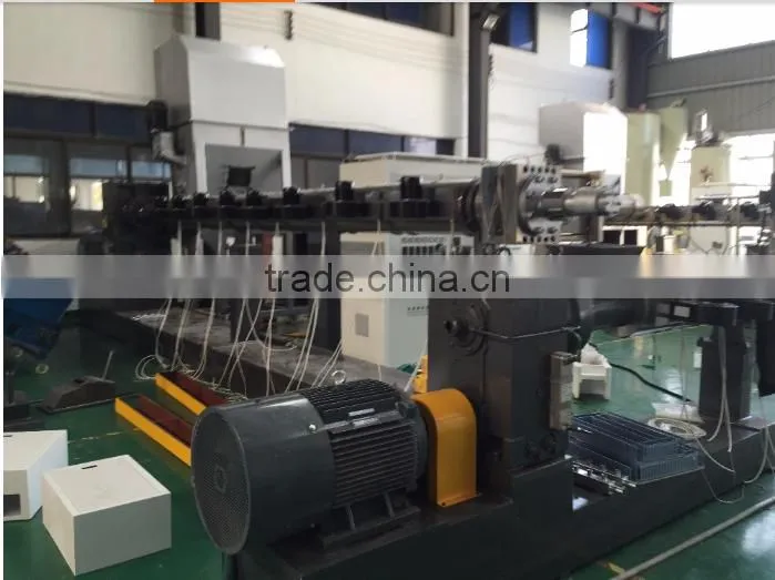 waste plastic pe LDPE HDPE film three stage water ring hot cut pellletizing recycling line