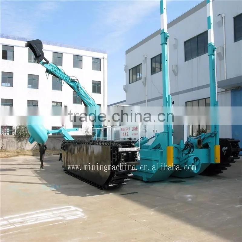 Water king dredger with Excavator bucket