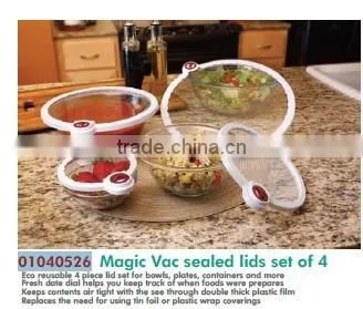 01040526 Magic Vac sealed lids set of 4