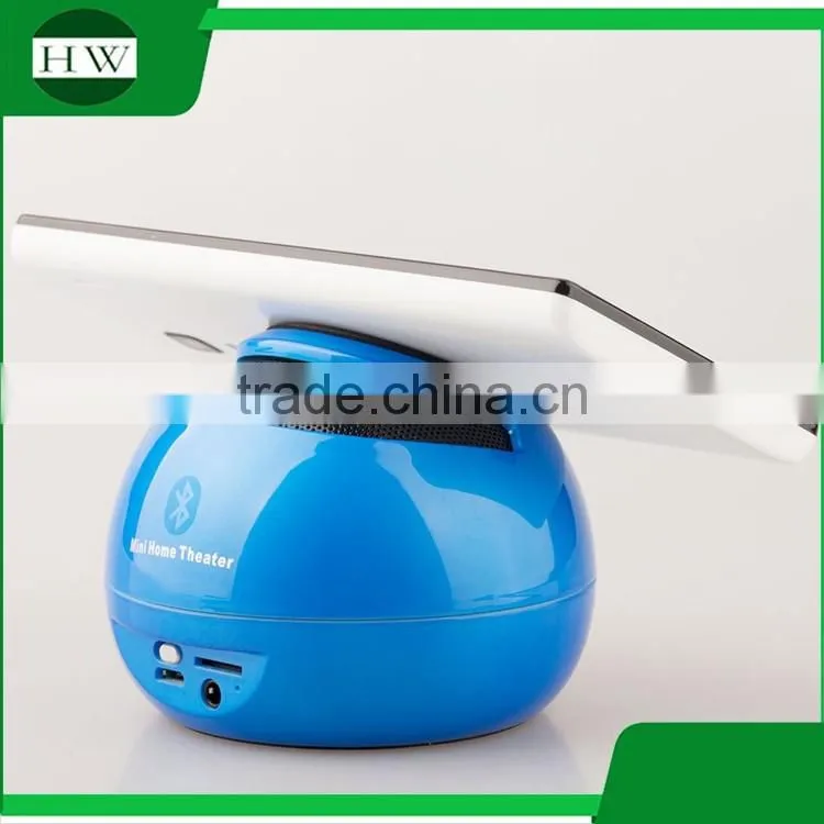 ball shape anti gravity mobile phone sucker stand holder sound box mini portable wireless bluetooth speaker