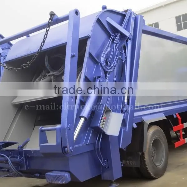 DONGFENG 4*2 New Design Garbage compactor truck 12m3 with swing arm