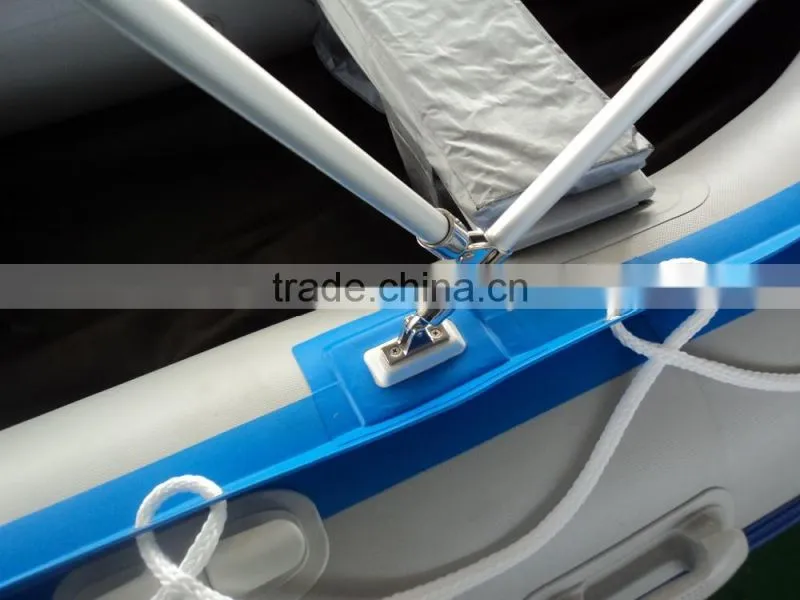15.46ft 4.7m aluminum floor inflatable fishing boat