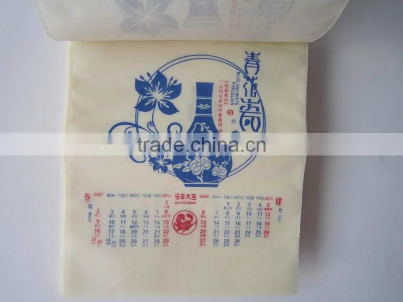 2015 Colorful PP nonwoven wall calendary