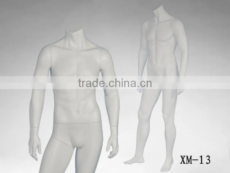 headless movable garment display male mannequin for sale