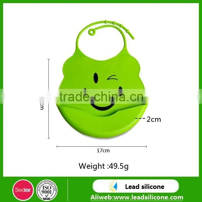Waterproof Cartoon Silicone Baby Bibs, Lovely Silicone Baby Bibs For Kids