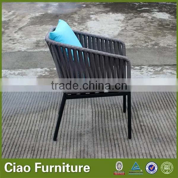 Modern ribbon dining chairs patio furniture