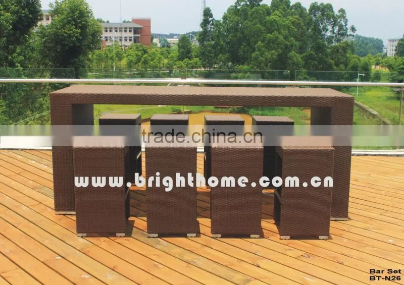 Mini Rattan High Table Bar Funiture Dubai