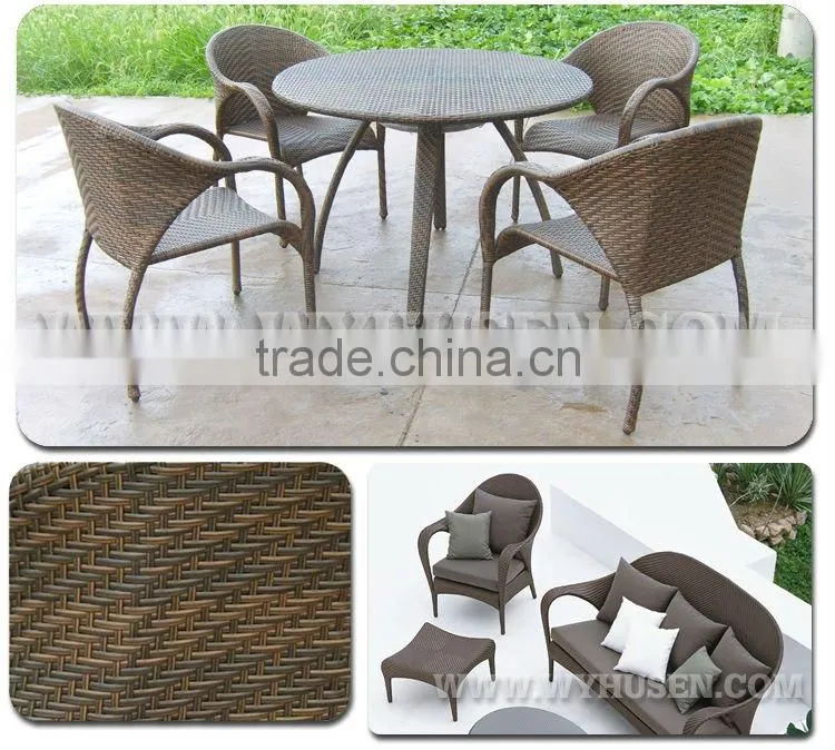 Rattan table and chair with new style 2012