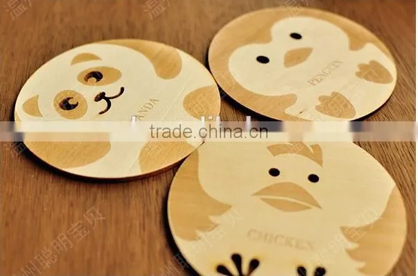 Cheap wooden handicraft wooden coaster for your cup