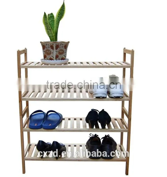 home furniture four-tier walnut shoe rack