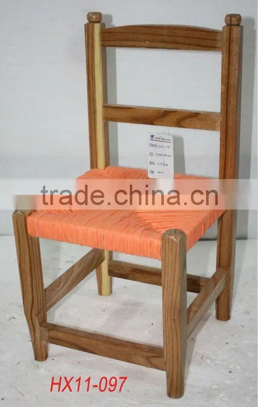 Vintage wooden seat stool for children