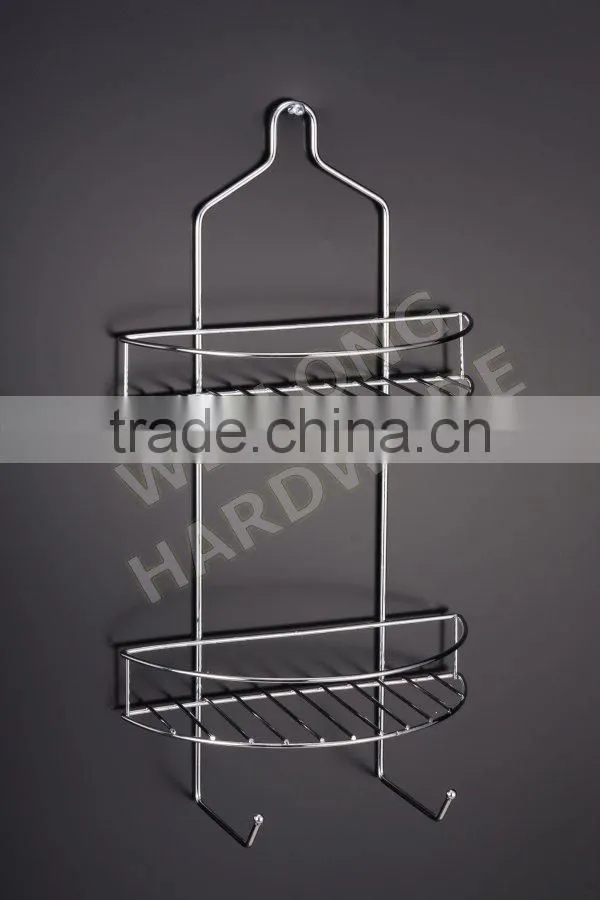 anti-rust metal shower caddy for bathroom