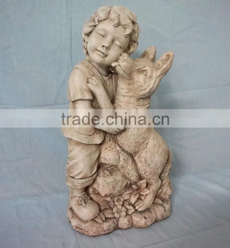 Fiberglass colorful statue garden ornament