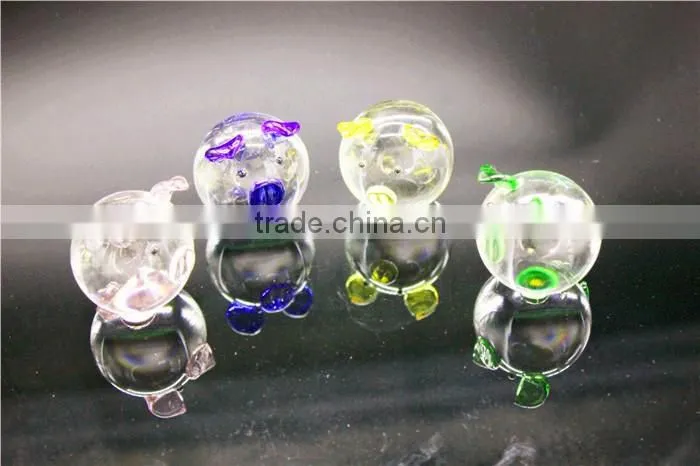 2016 Fashionable cheap customized logo promotional wedding crystal pig model gift
