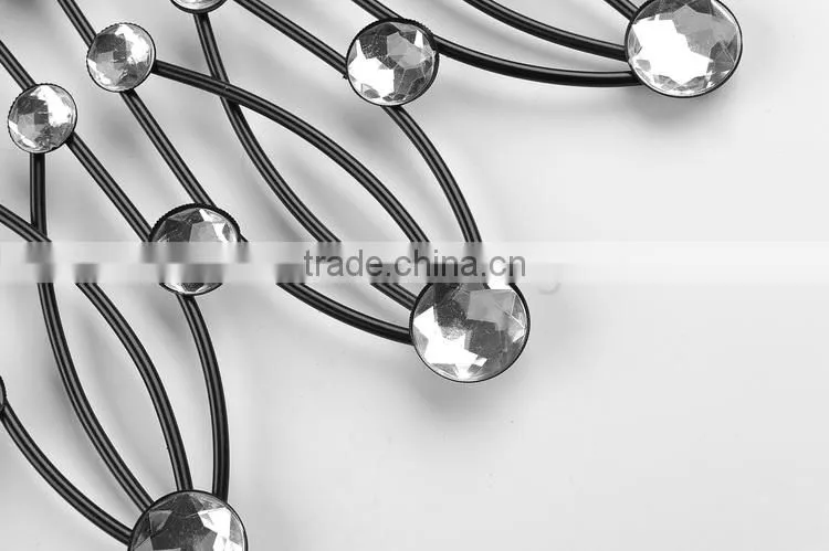 Home decoration metal wall digital clock
