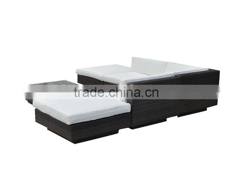 Outdoor Garden Furniture cheap wicker Coffee Table and Sofa set