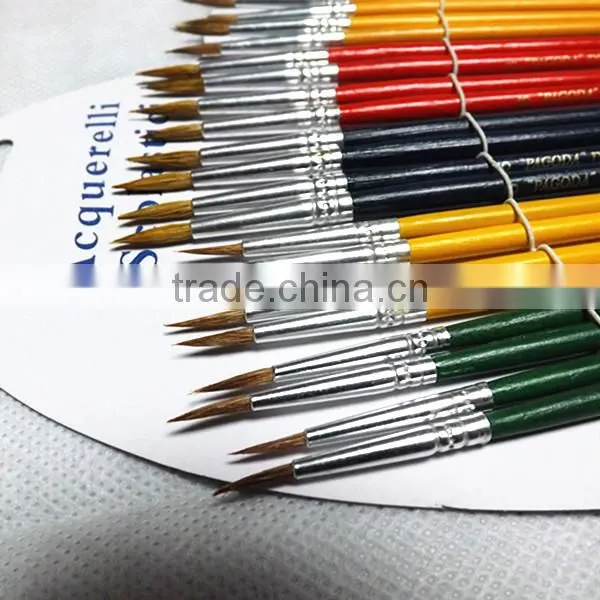 127-JDSJ 24pcs color artist brush set