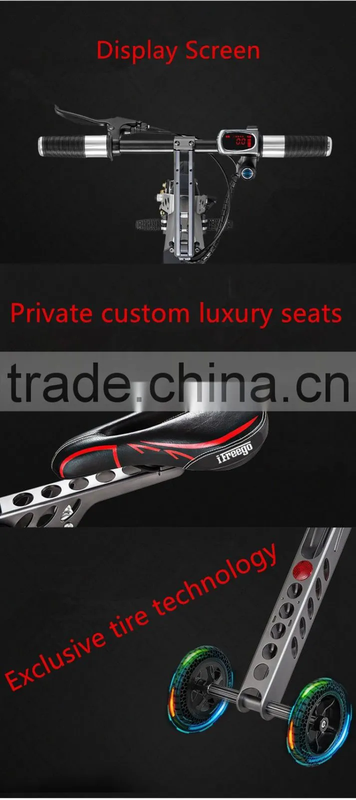 Foldable electric bicycle ES-18 custom designed for golf for September procurement Festival