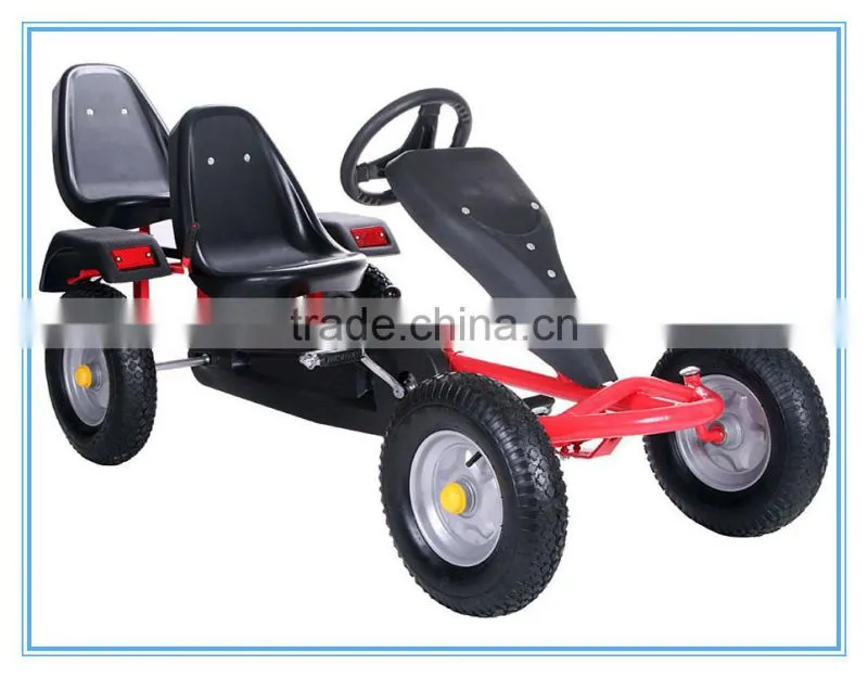 adult pedal go kart two seater with CE certificate