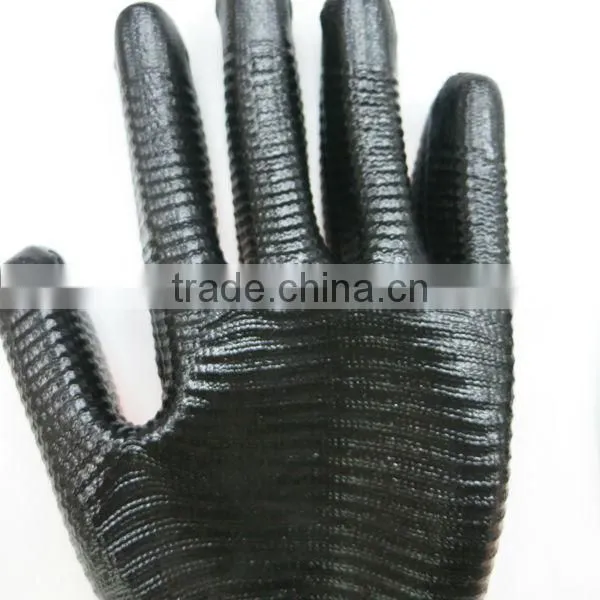 13G Nitrile Coated Nylon Gloves With Zebra-stripe