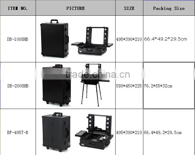 makeup case with lights
