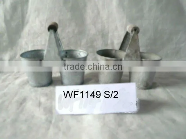tin metal garden flower planter pot WF1026