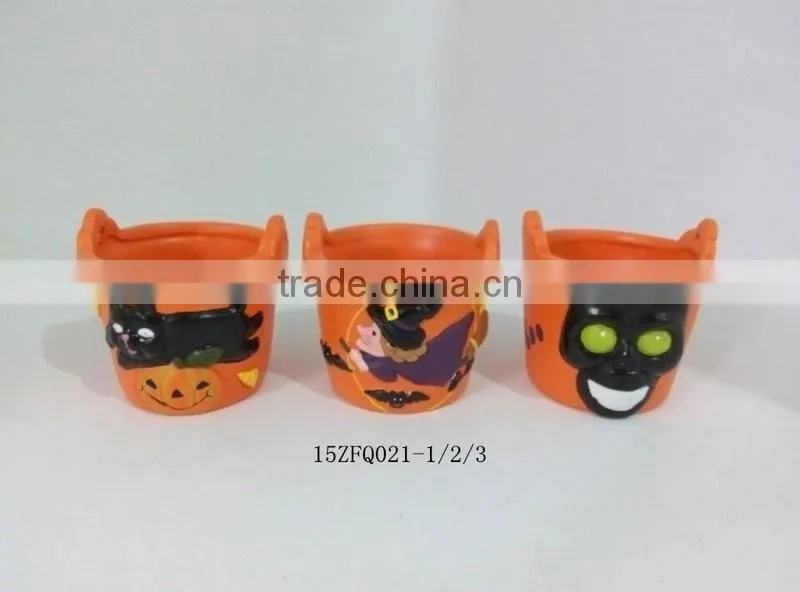 Halloween pumpkin ceramic flower pot festival decorations