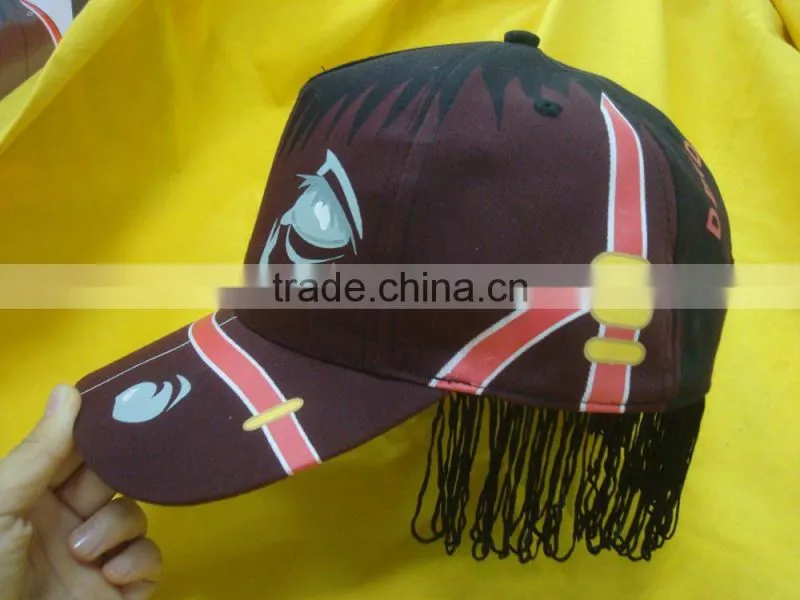 100% cotton crazy hats with printing LOGO