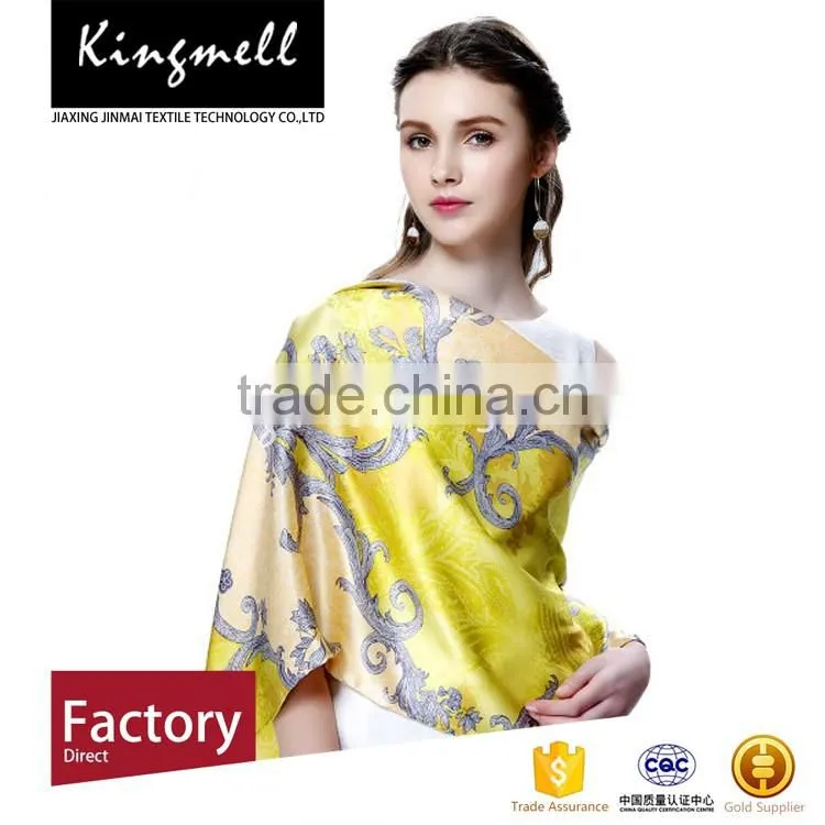 Custom women's print silk scarf for 2017 summer most selling products