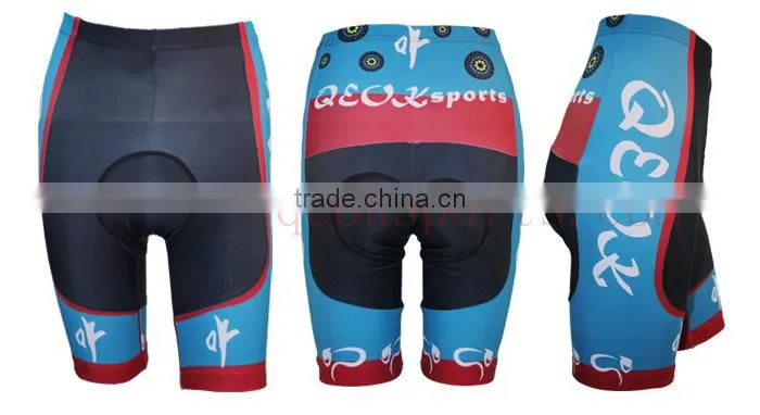 Customized nylon lycra cycling short for women