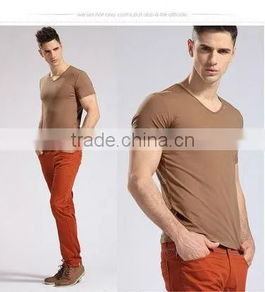 Men modal wholesale cotton blank cheap t-shirt