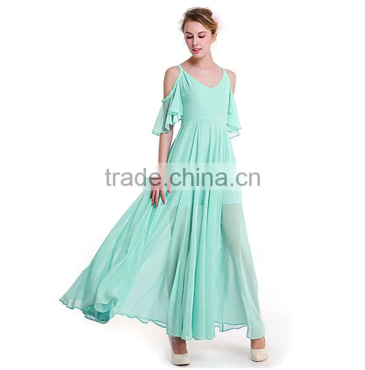 Maxnegio full sexy cold shoulder 2016 long maxi casual maxi evening dress