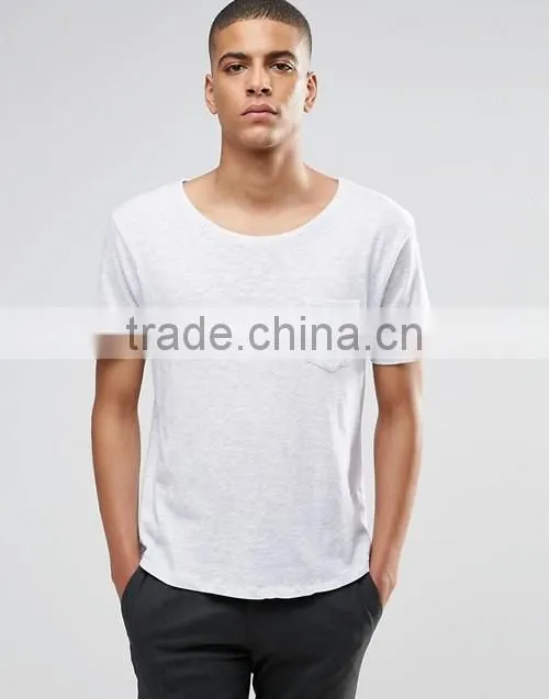 Men high quality chest pocket o-neck short sleeves t-shirt manufacturers