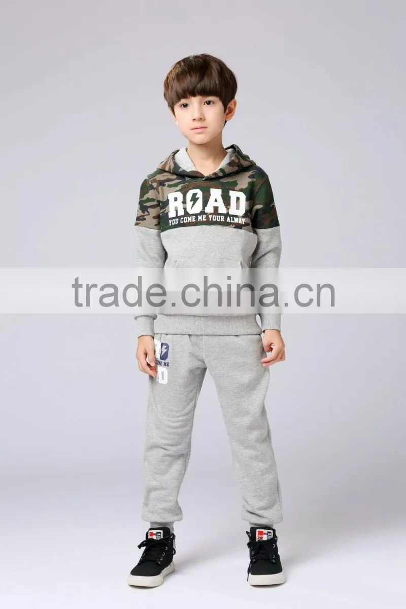 Autumn Winter Fashion Cotton Knitted Kids Sport Clothes Set Boys 2pcs Clothes Set Kids Clothing Wholesale