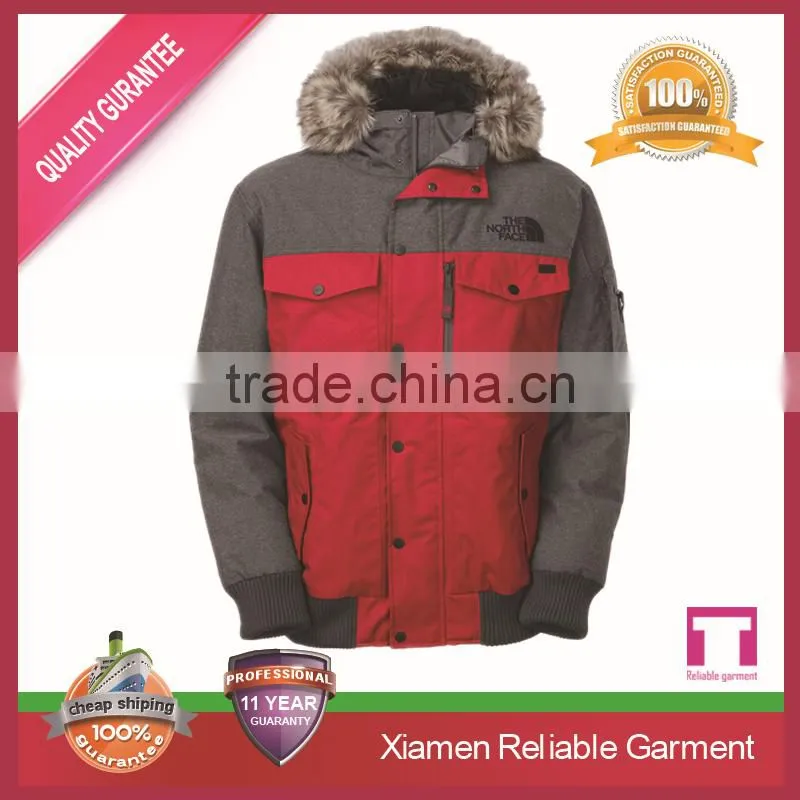 Goose down custom baseball jacket