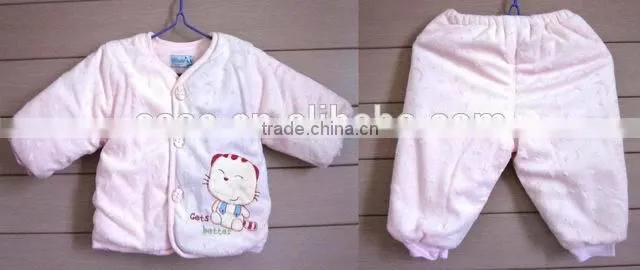 cute design for newborn baby warm winter clothing sets