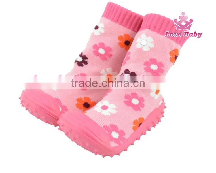 Boutique wholesale mix colors newborn rubber and phylon sole shoes