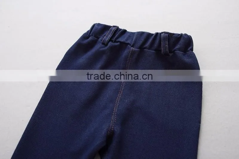 customize fashion kids boys fake oxford stretch pants