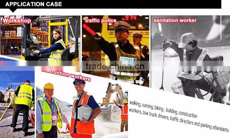 Hi Vis Security Flashing Warning Road Uniform Vest for Mens