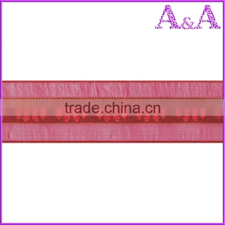shining metallic organza ribbon