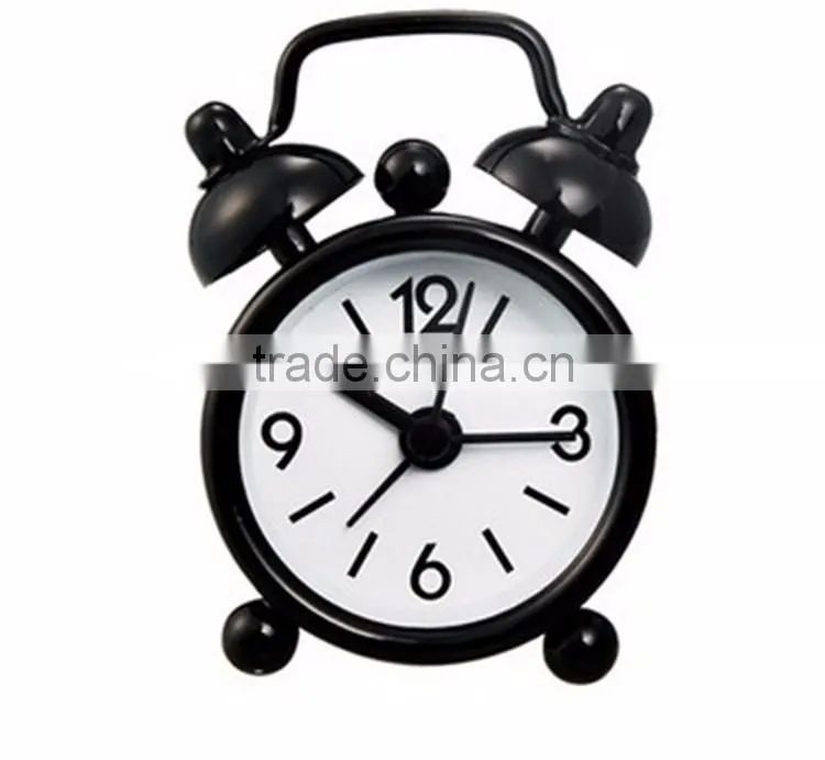 Lovely Mini Cartoon Dial Number Round Desktop Alarm Clock Clocks